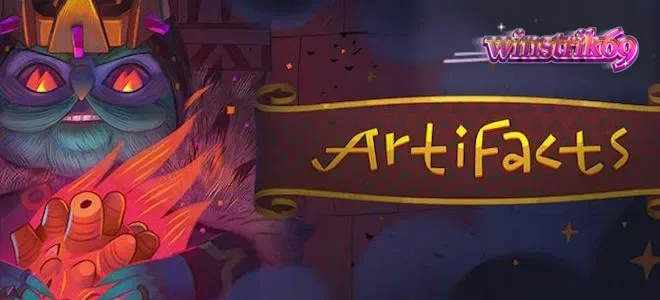 Tampilan antarmuka game slot Artifacts di layar ponsel pintar